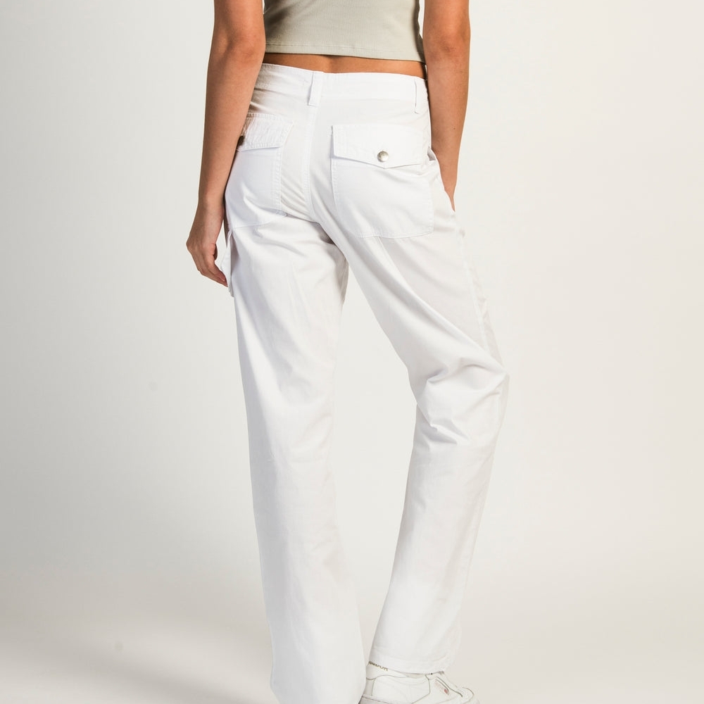 White Straight-Leg Pants